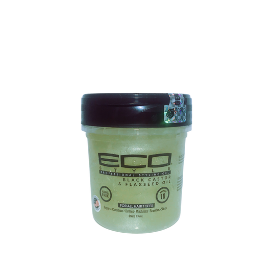 ECO Style Professional Styling Gel Black Castor & Flaxseed Oil 236ml