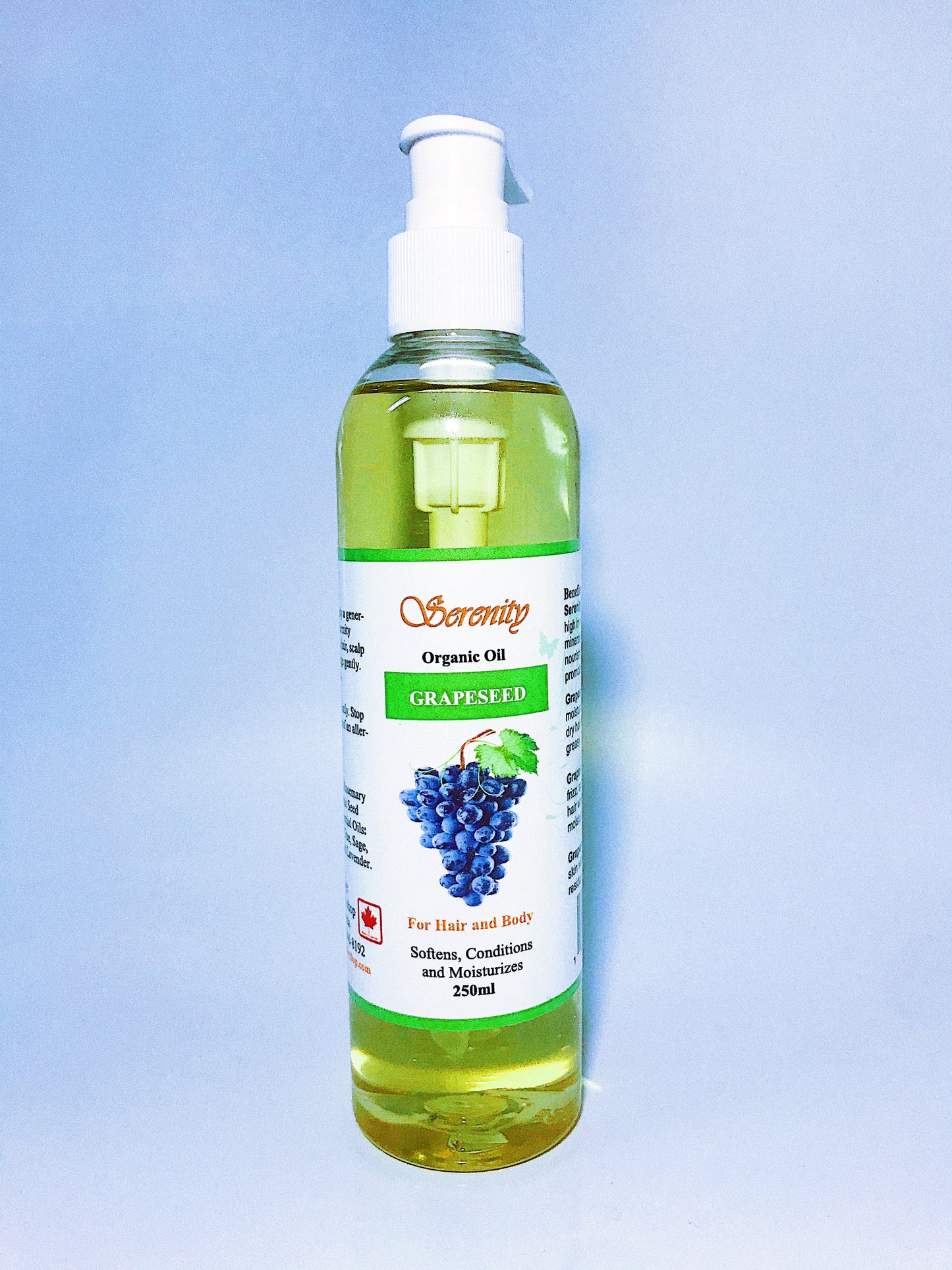 Serenity Organic Oil Grapeseed