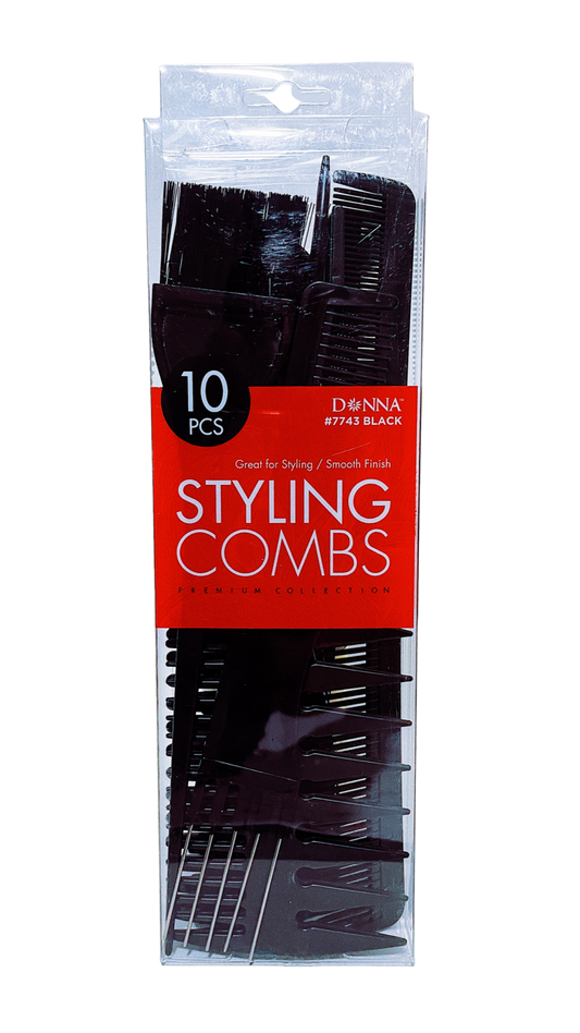 Donna Styling Combs 10 Pcs